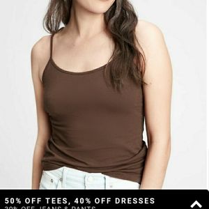 Gap Fitted Cami-Espresso